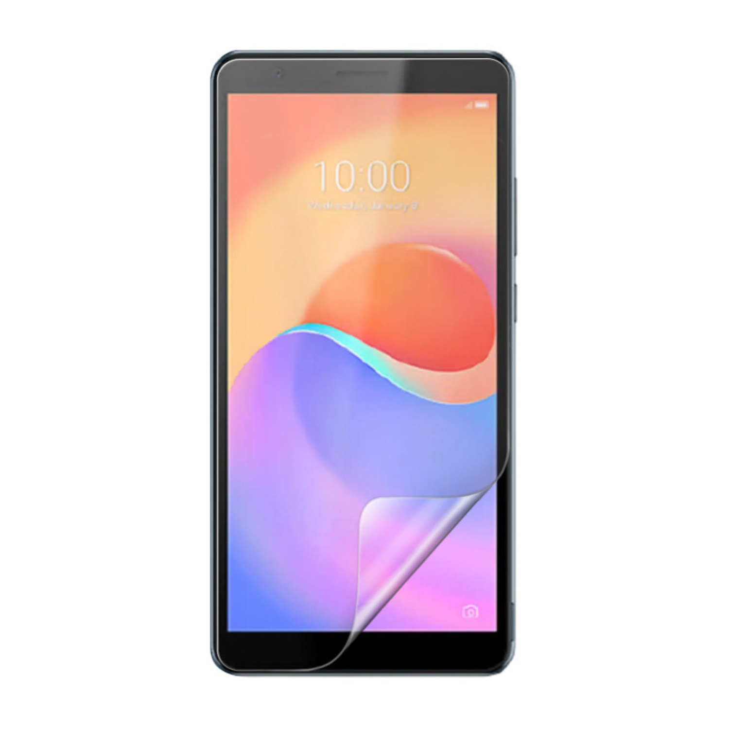 Two clear hydrogel screen protectors for ZTE Blade A31 Plus by 9eight5, shown in the image with packaging and installation details.