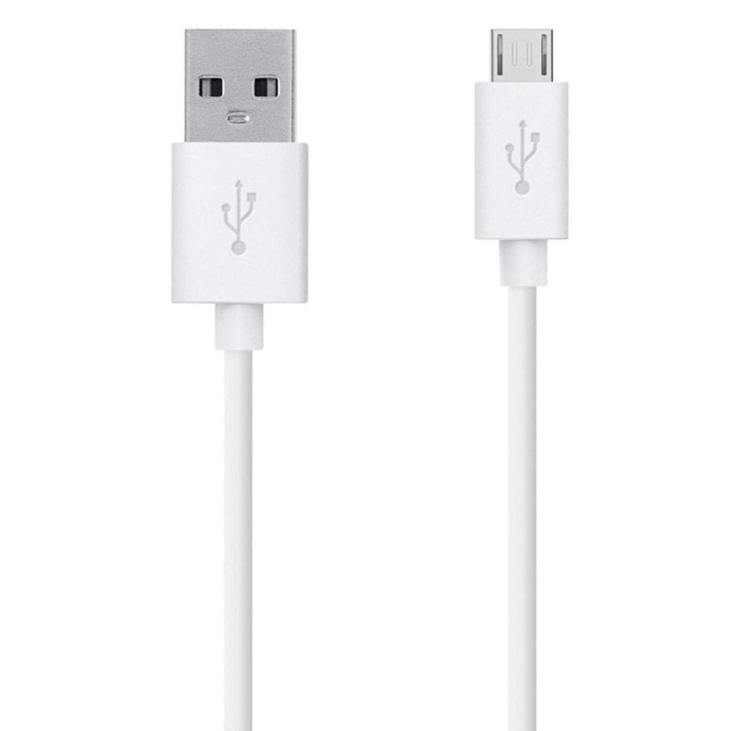 White 1m USB-A to micro-USB charger cable for Xiaomi phones, 9eight5 electronics accessory with durable design