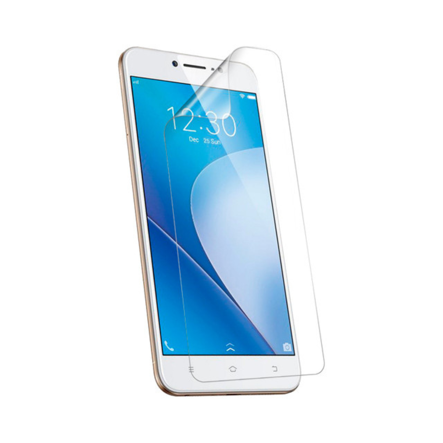 Two clear Hydrogel screen protectors for Vivo V5 Lite by 9eight5, shown flat on a white background.