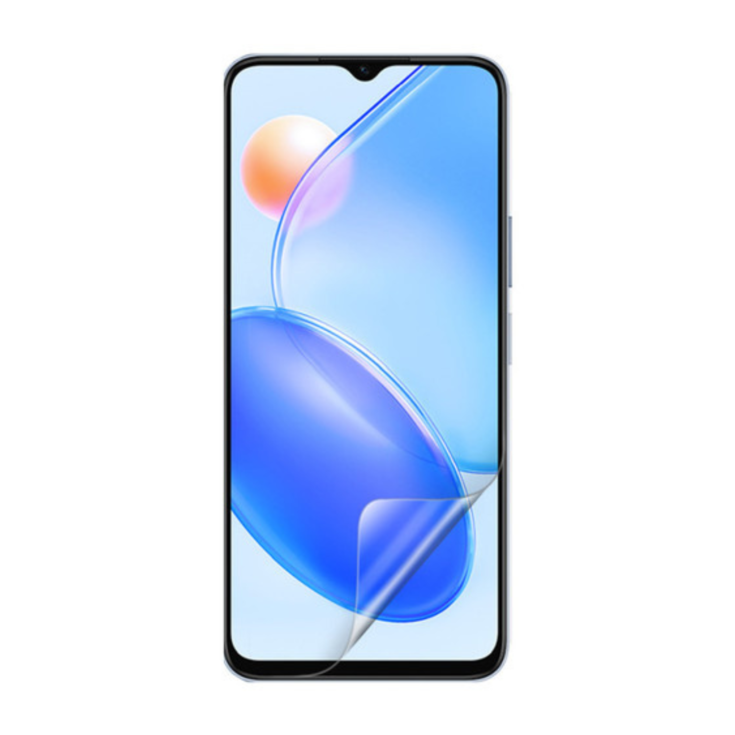 Two 9eight5 hydrogel screen protectors for Honor Play6C smartphone, shown in packaging with clear protective film.