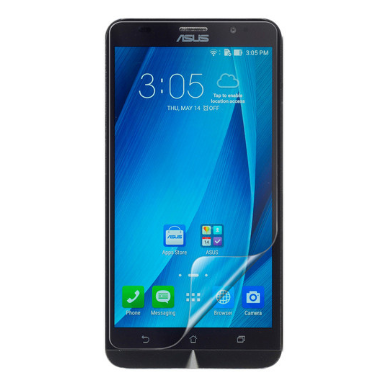 Two 9eight5 hydrogel screen protectors for Asus Zenfone 2 ZE551ML, designed to protect and enhance the phone's display.