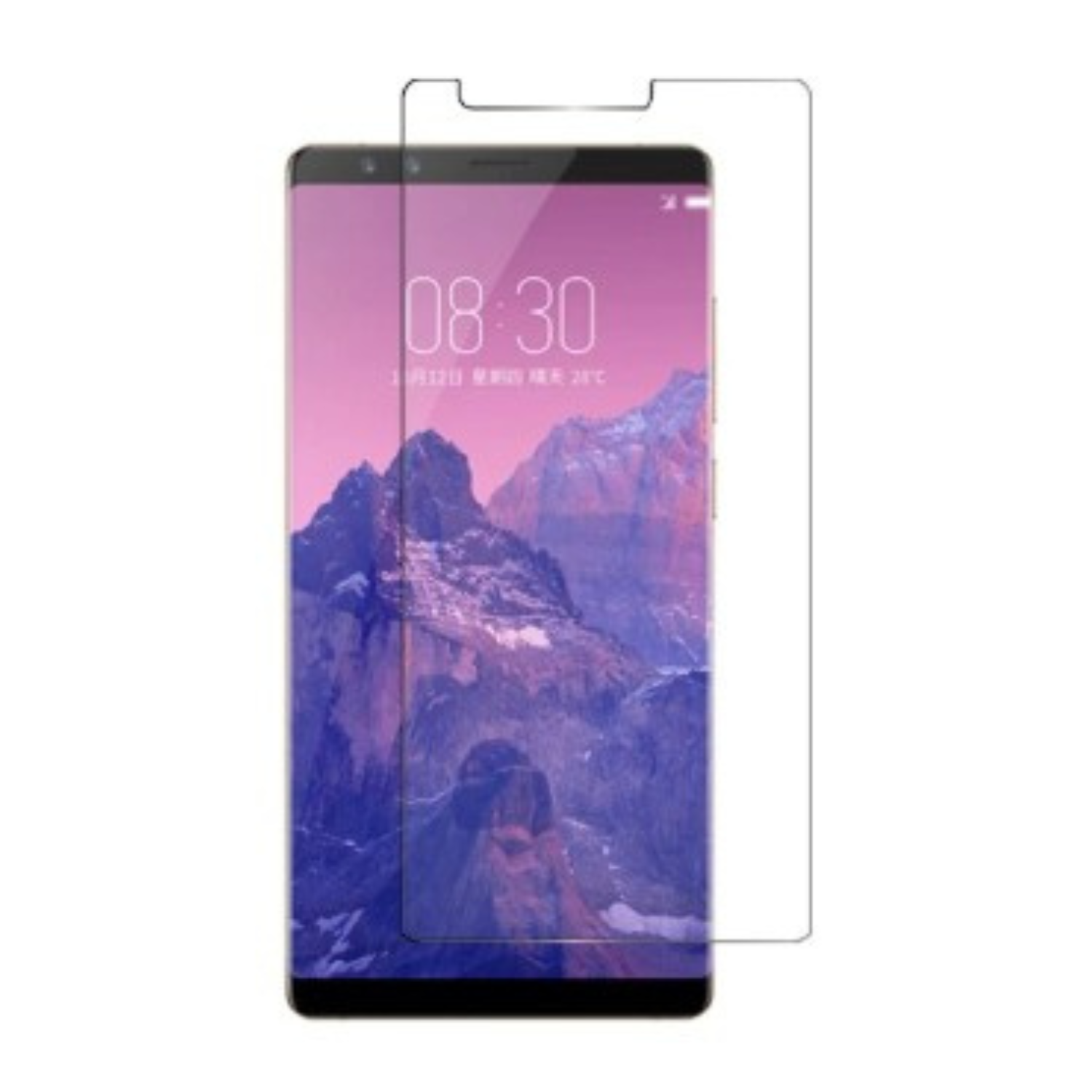 Hydrogel screen protector for Nubia Z17s by 9eight5, showing the clear film covering the phone screen.