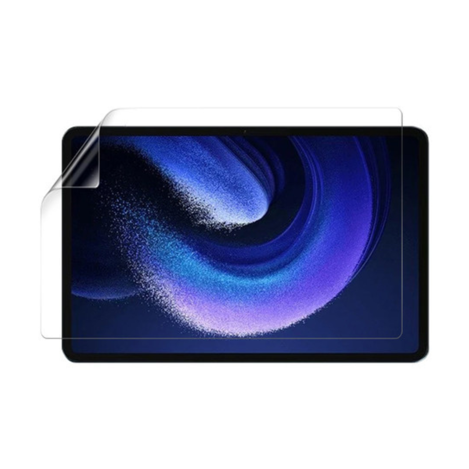 9eight5 hydrogel screen protector for Xiaomi Pad 6 Pro, showing the clear, flexible film fitting over the tablet screen.