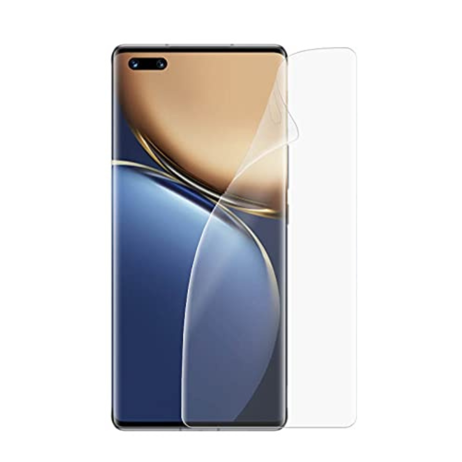 Hydrogel screen protector for Honor Magic3 by 9eight5, showing a clear, flexible film fitting the phone screen.