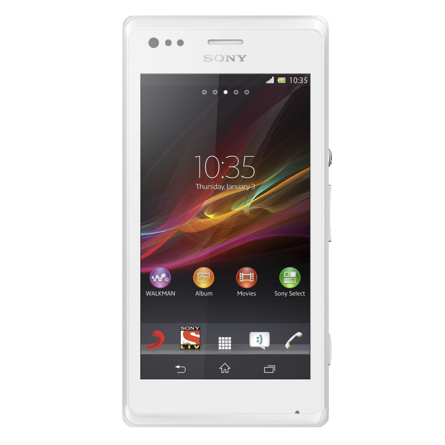 Two 9eight5 hydrogel screen protectors for Sony Xperia M, clear and flexible protection for smartphone screens.