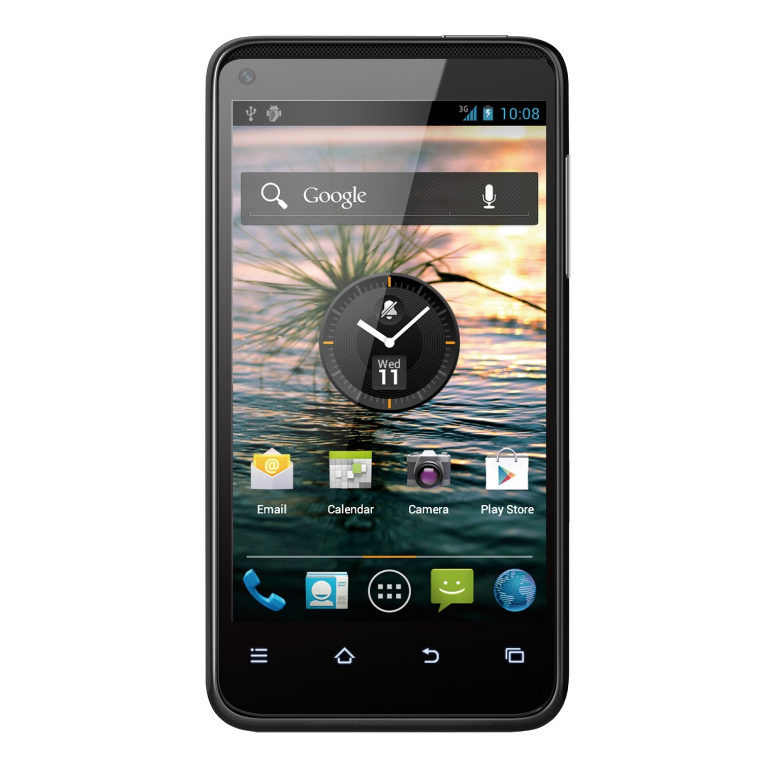 Hydrogel screen protector for ZTE Nova 4 V8000, by 9eight5, showing a clear, flexible film covering the phone screen.