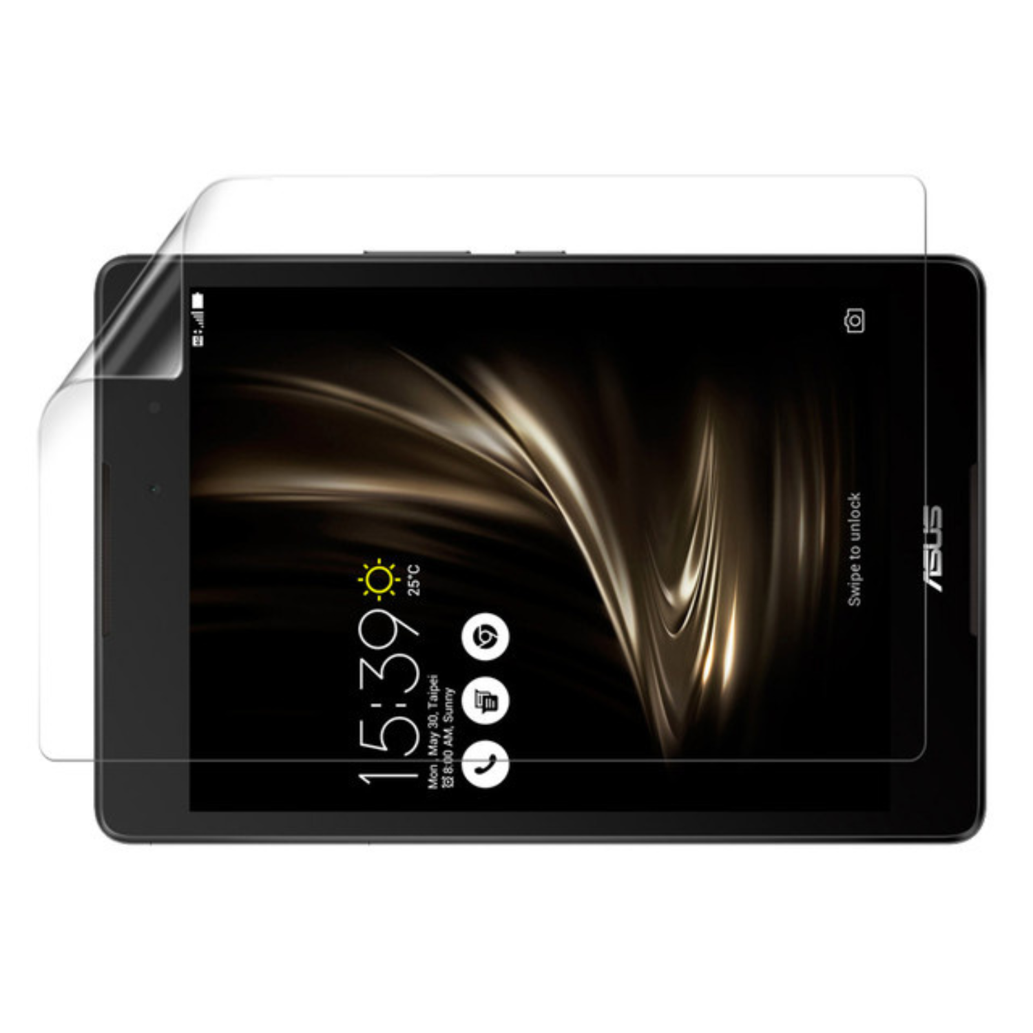 Two clear Hydrogel screen protectors for Asus Zenpad 3 8.0 Z581KL by 9eight5, shown in the image.
