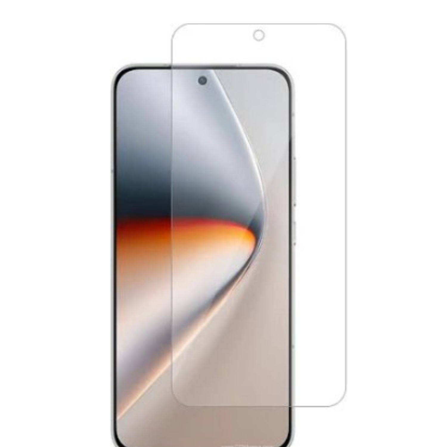 9eight5 Hydrogel screen protector for Honor GT Pro, shows a clear, flexible film fitting over the smartphone screen.