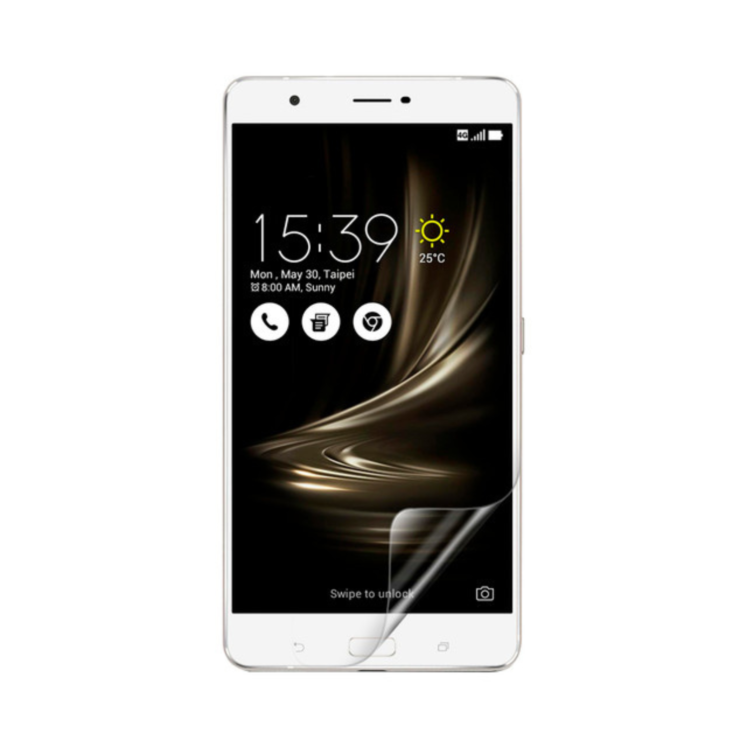 Two 9eight5 hydrogel screen protectors for Asus Zenfone 3 Ultra ZU680KL, showing clear, flexible screen protection.