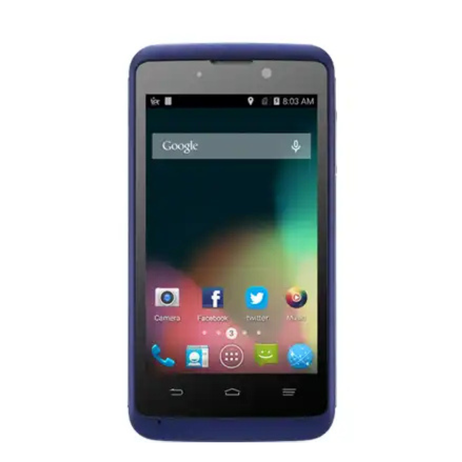 Hydrogel screen protector for ZTE Kis 3 by 9eight5, showing a clear, flexible film covering the phone screen for protection.