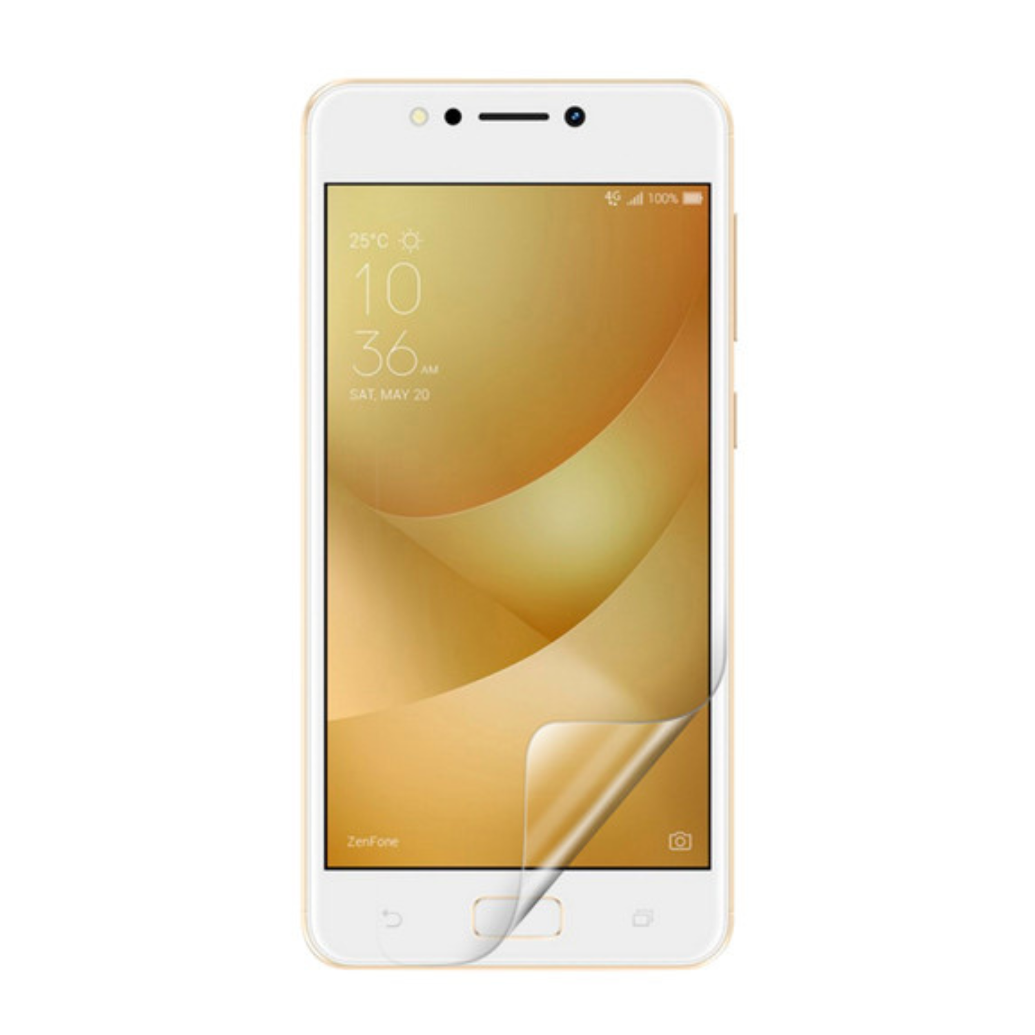 Two 9eight5 hydrogel screen protectors for Asus Zenfone 4 Max ZC520KL, showing clear, flexible protective sheets.