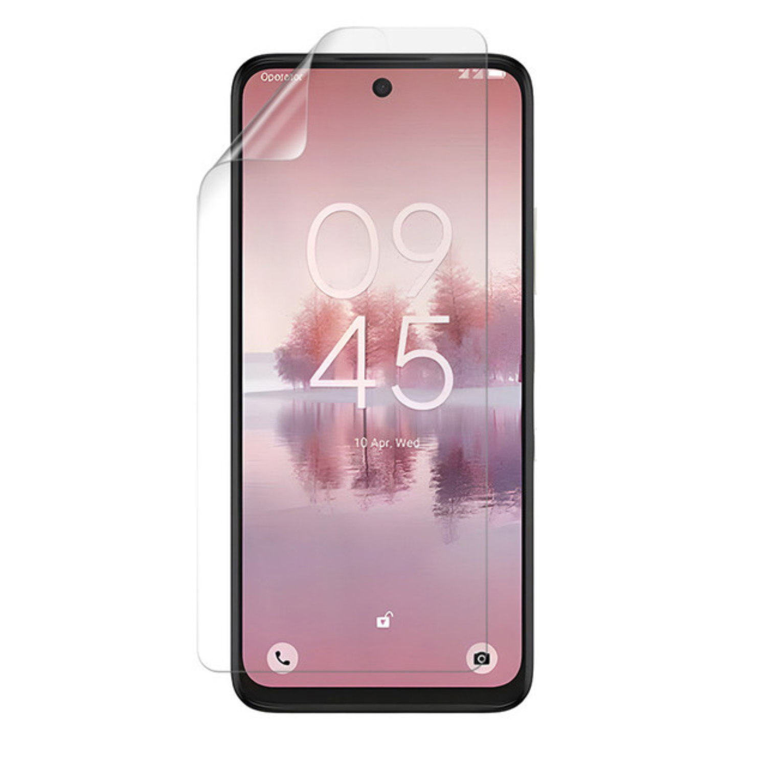 Two clear hydrogel screen protectors for TCL 60 SE NXTPAPER 5G by 9eight5, shown in the image.