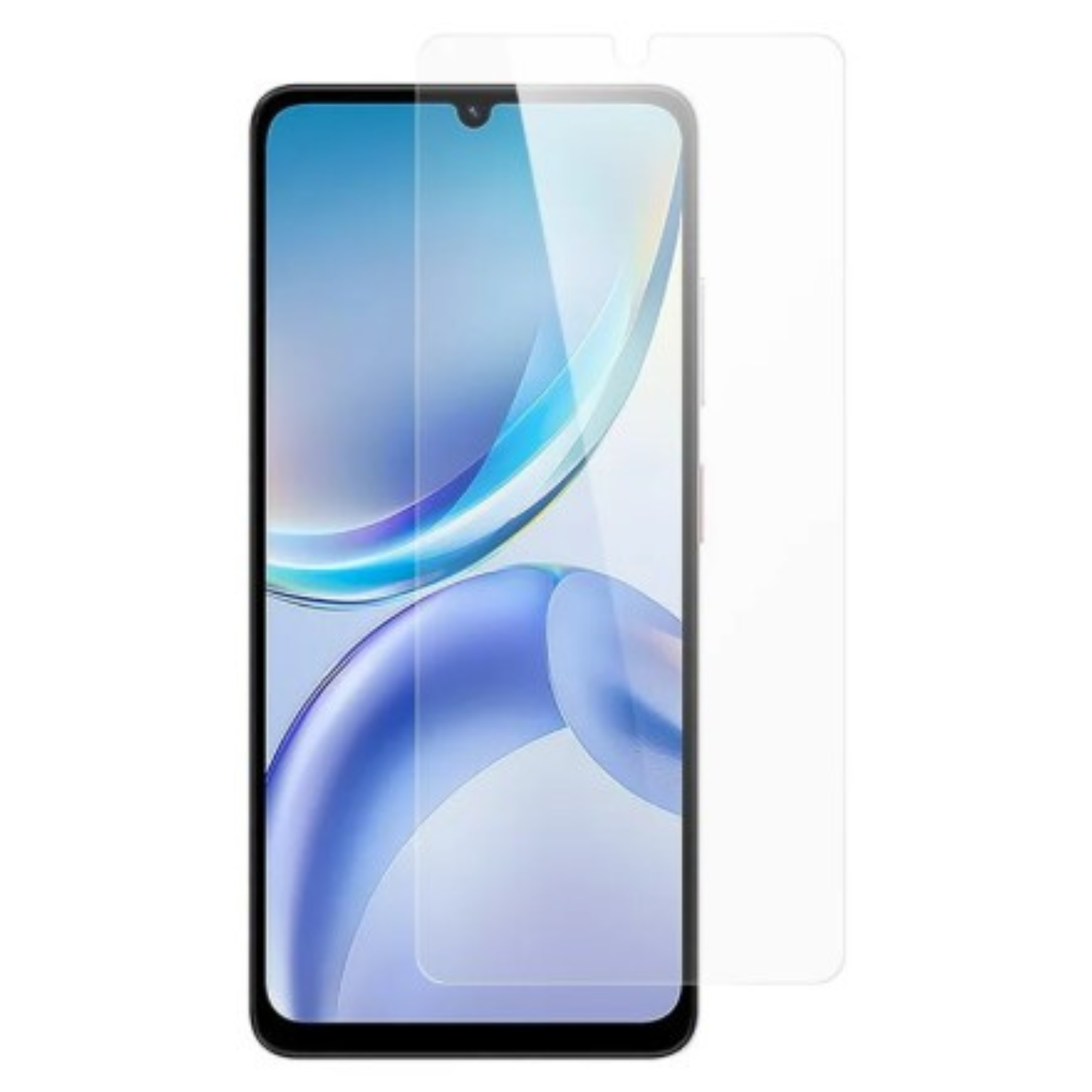 Hydrogel screen protector for ZTE Blade A36 by 9eight5, showing clear, flexible film covering the phone screen.