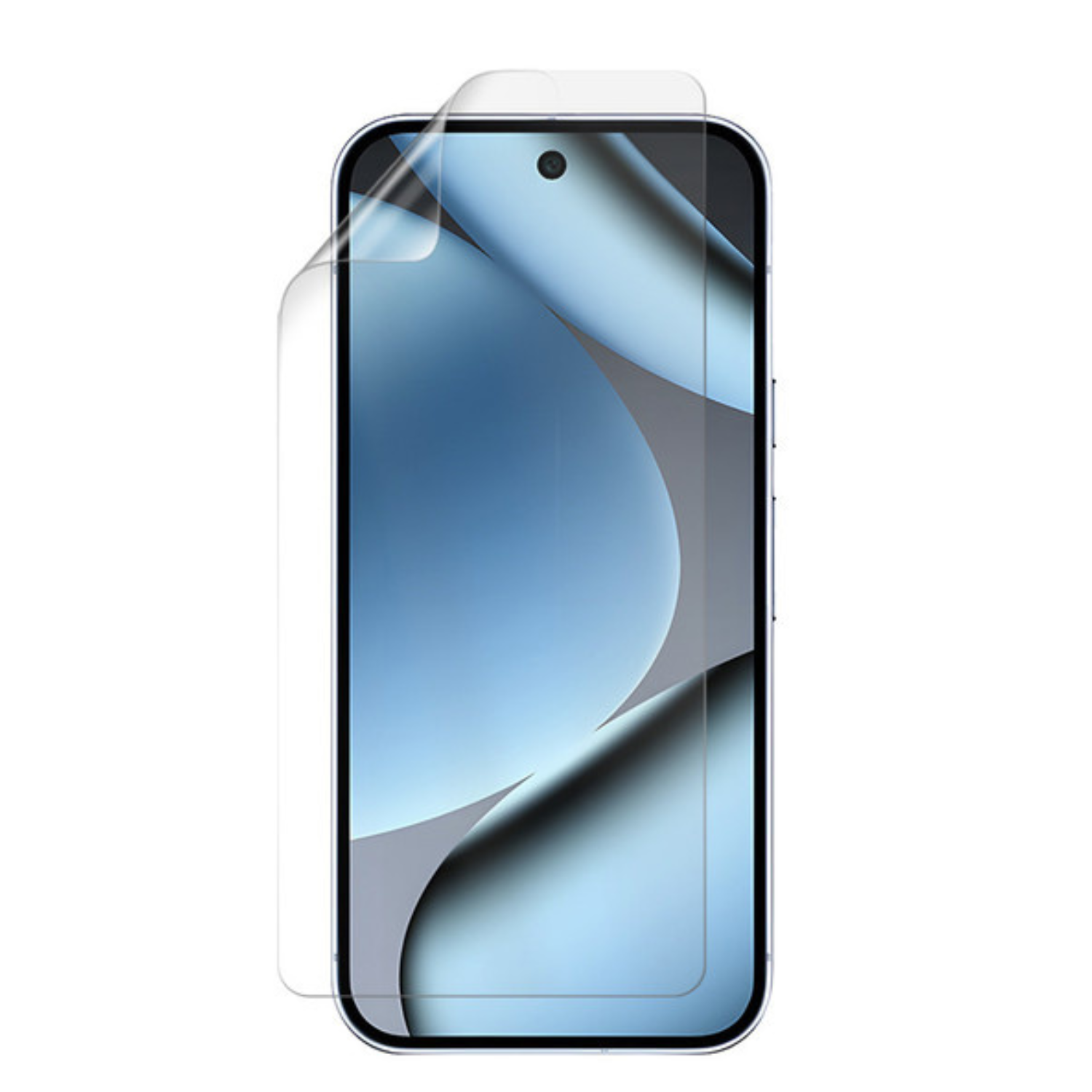9eight5 Hydrogel screen protector for Google Pixel 10 Pro, pack of 2, showing clear, flexible material fitting the phone screen.