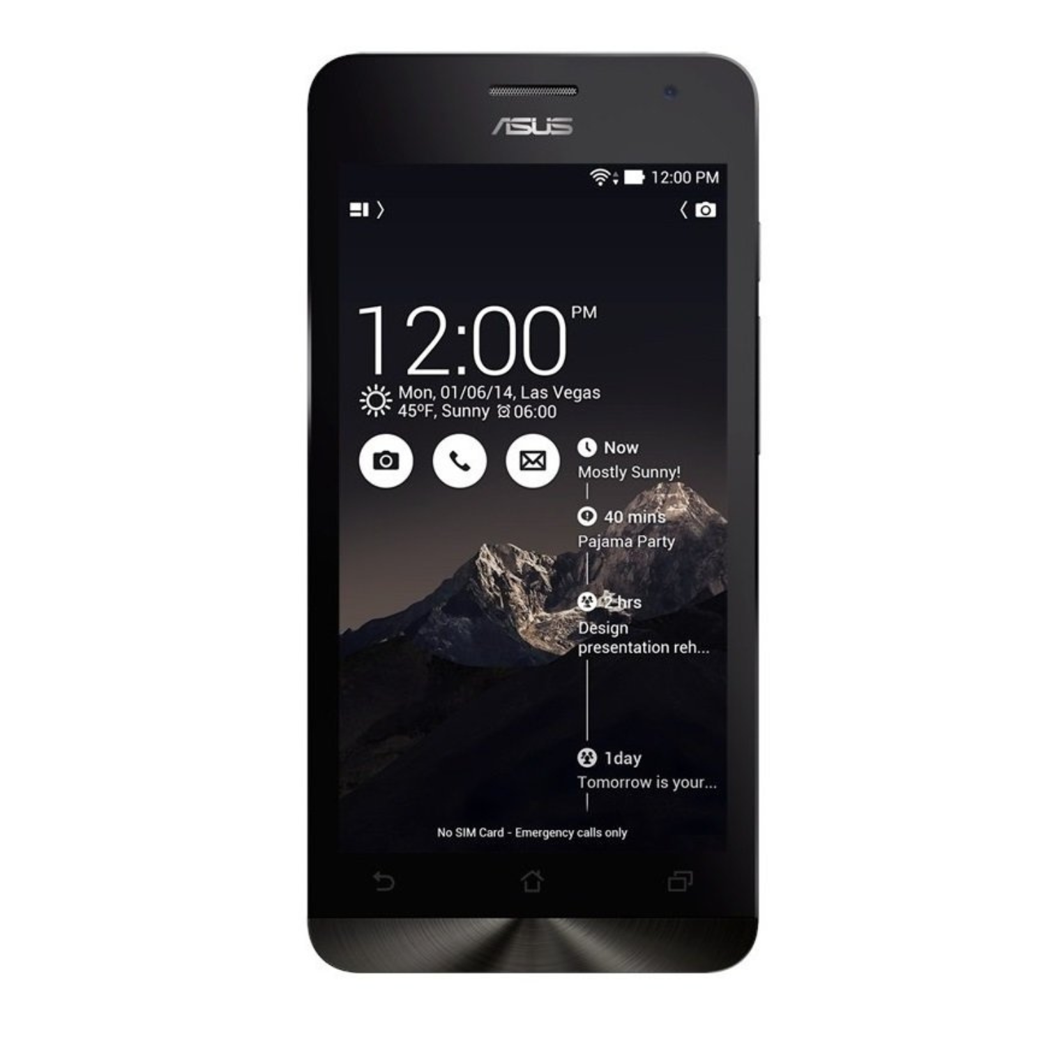 Hydrogel screen protector for Asus Zenfone 5 A501CG, showing a clear, flexible cover fitting the phone screen.