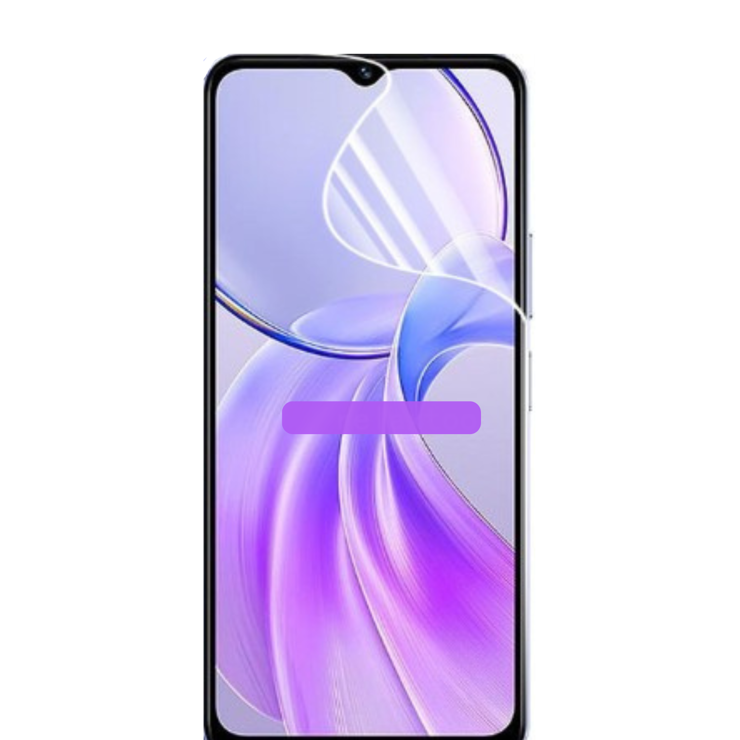 Two 9eight5 hydrogel screen protectors for Vivo Y28s smartphone, transparent protectors with easy installation shown.