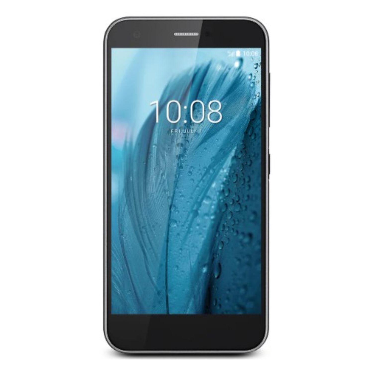Hydrogel screen protector for ZTE Blade A512 by 9eight5, showing a clear, flexible film covering the phone screen in a pack of two.