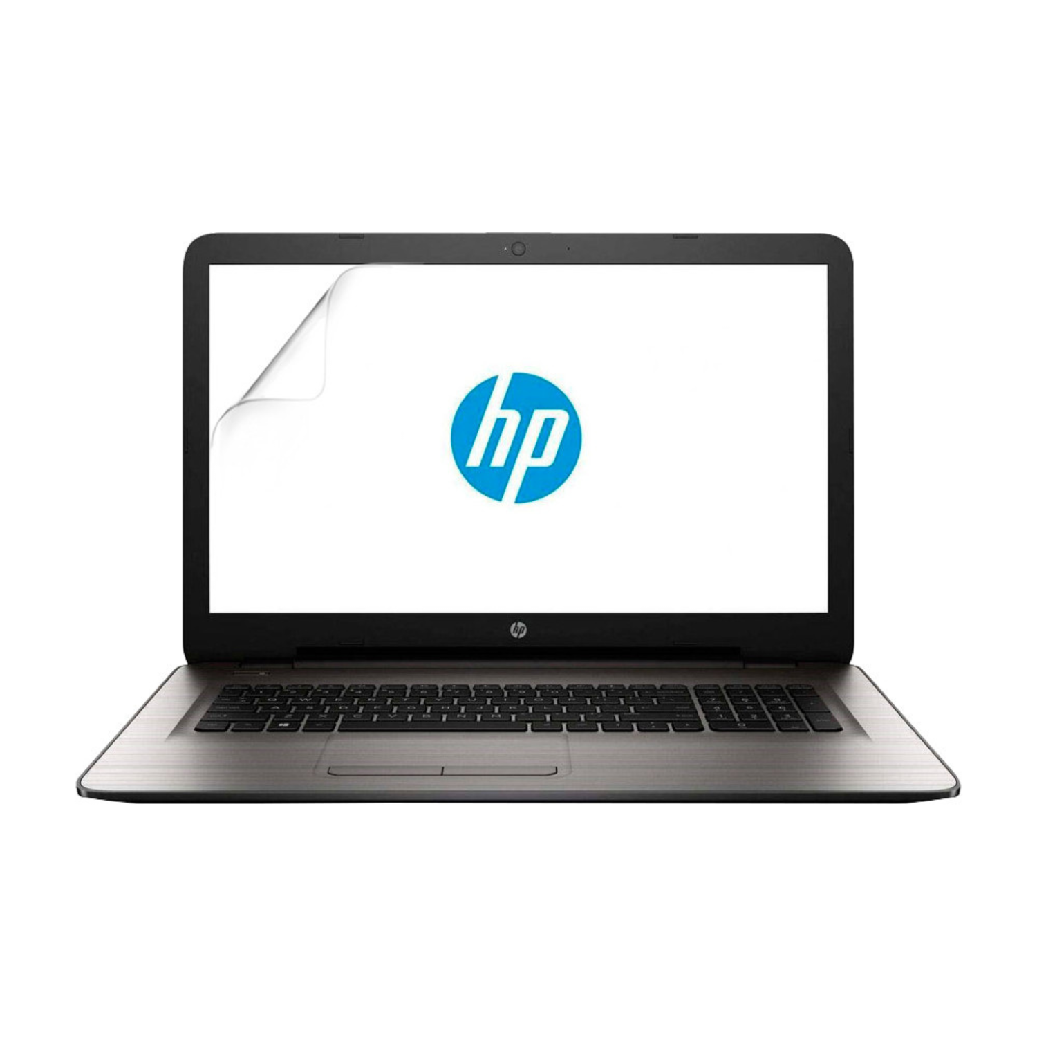 Hydrogel screen protector for HP 17 X006NA laptop, clear and flexible protection from 9eight5, shown on the device.
