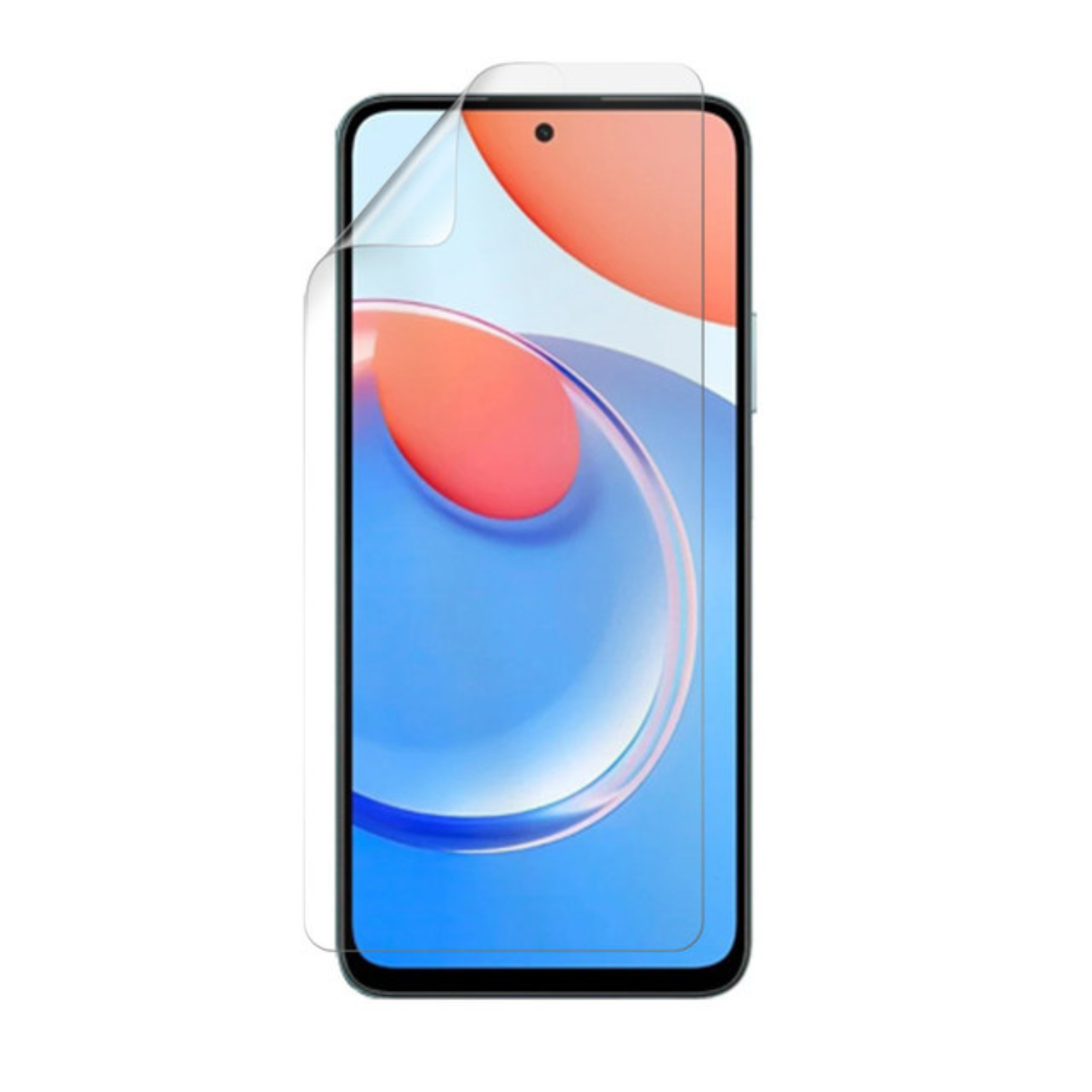Hydrogel screen protector for Honor Play 8T smartphone by 9eight5, showing a clear, flexible film covering the device screen.