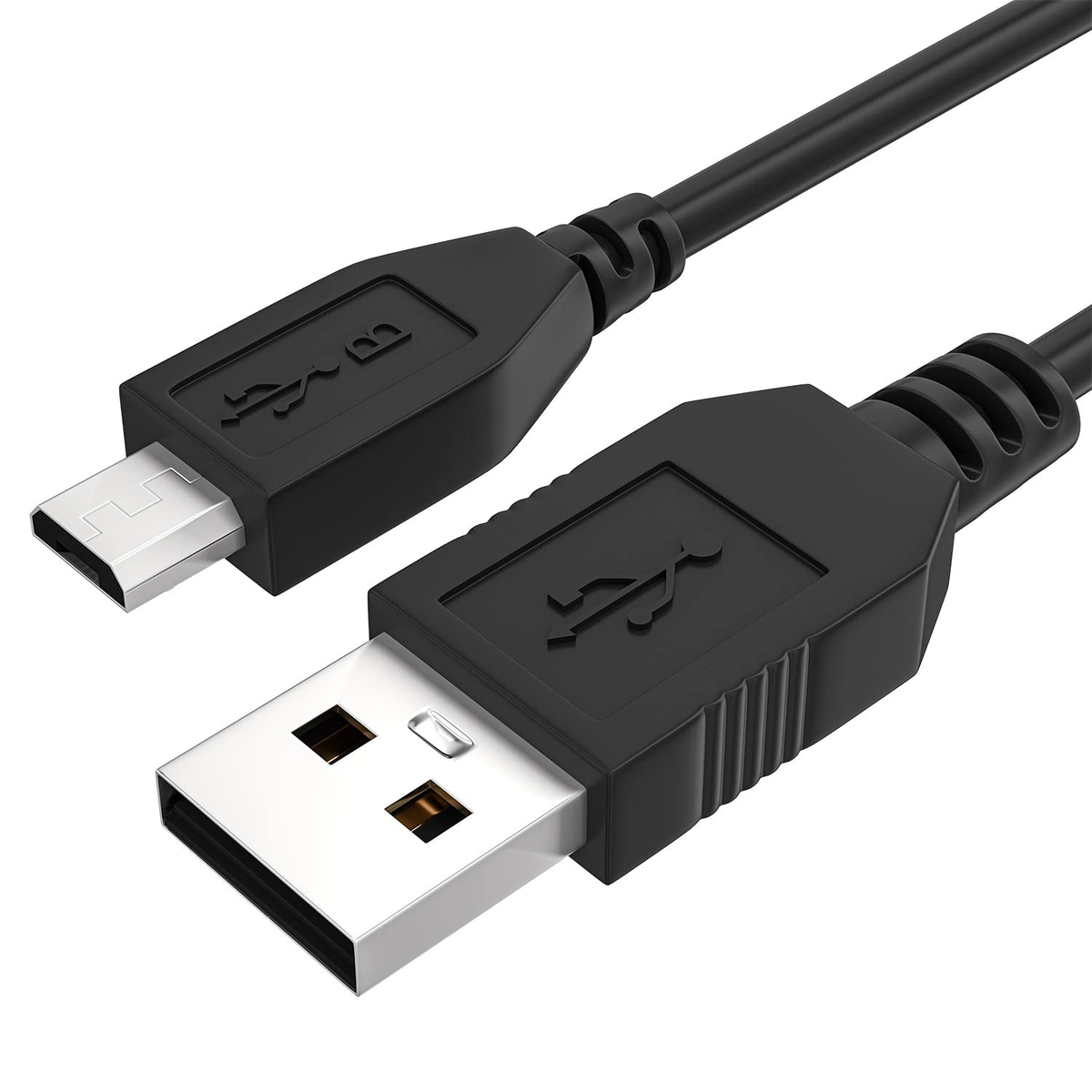Black 1m USB-A to Micro-USB charger cable for Nubia phones by 9eight5, designed for fast charging and data transfer.