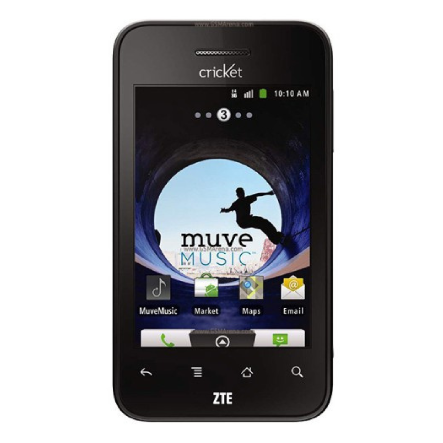 Clear hydrogel screen protector for ZTE Score by 9eight5, shown covering a smartphone screen with precise edges and smooth surface.