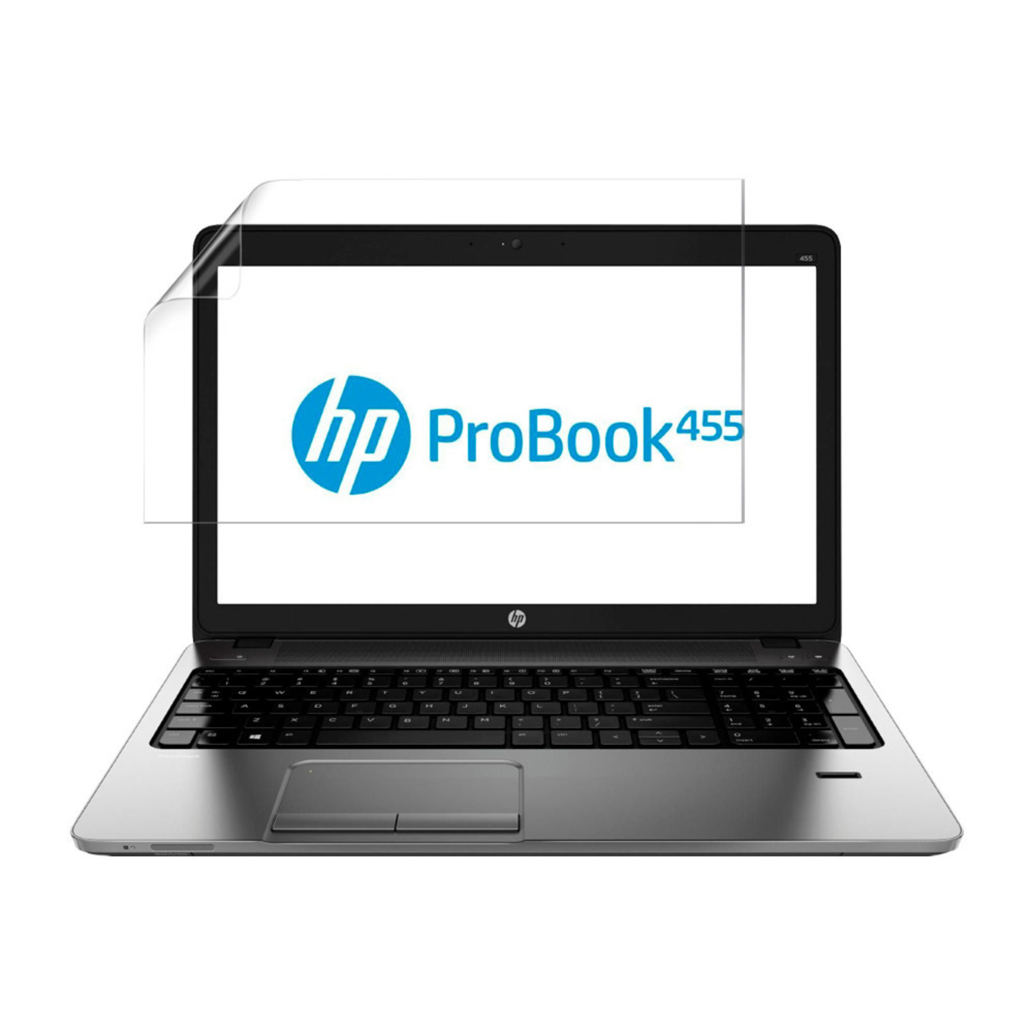 Hydrogel screen protector for HP ProBook 455 G1 laptop, shown in package with two protectors by 9eight5.