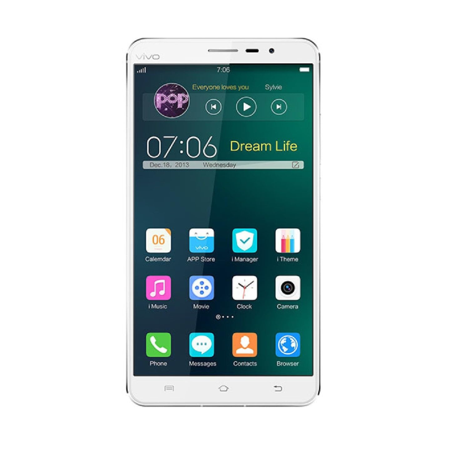 Clear 9eight5 Hydrogel Screen Protector for Vivo Xplay3s fitting snugly on the phone screen
