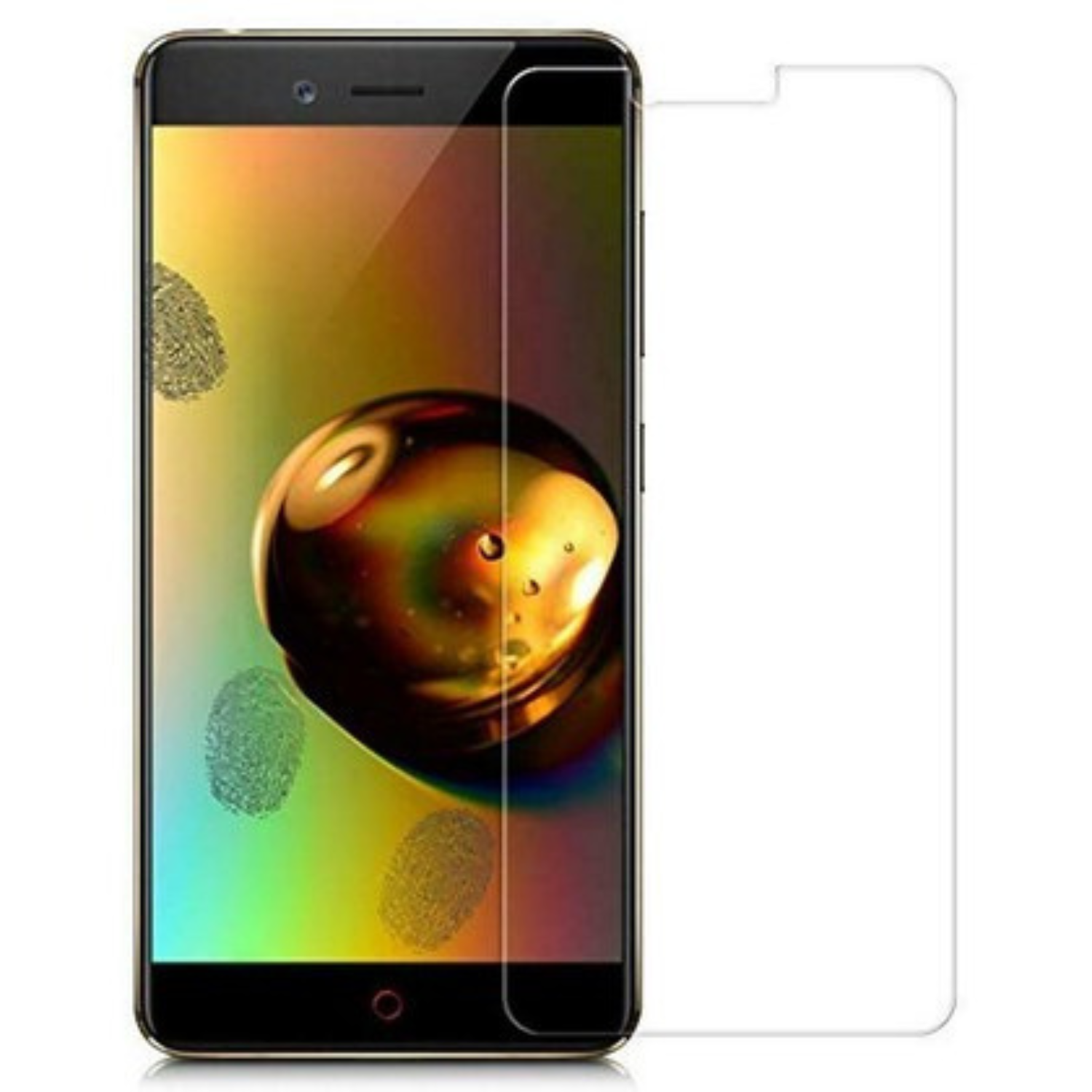 Two 9eight5 hydrogel screen protectors for Nubia Z17 Mini, showing clear, flexible film designed for screen protection.