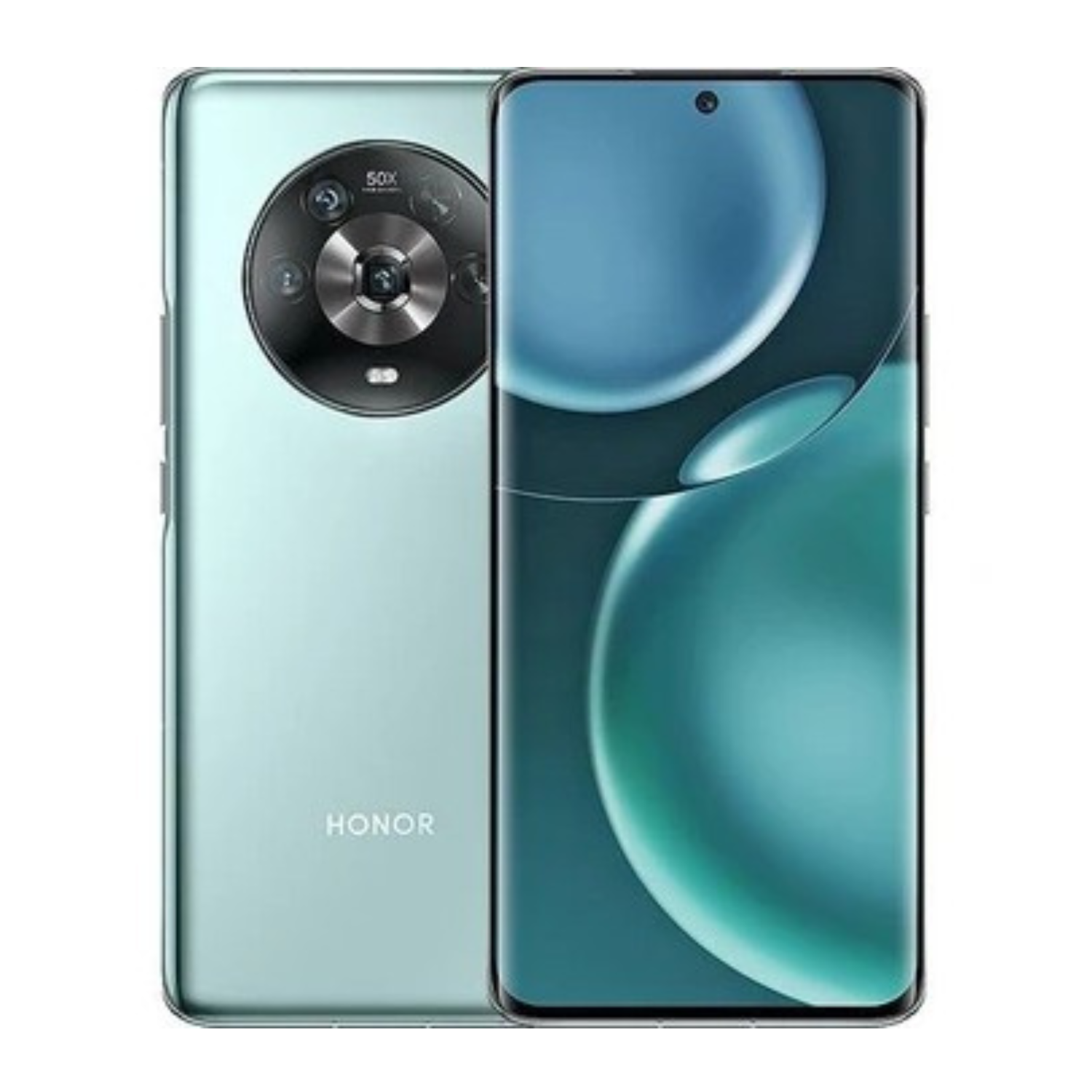 Two 9eight5 hydrogel screen protectors for Honor Magic4 smartphone, clear protective film for screen protection.
