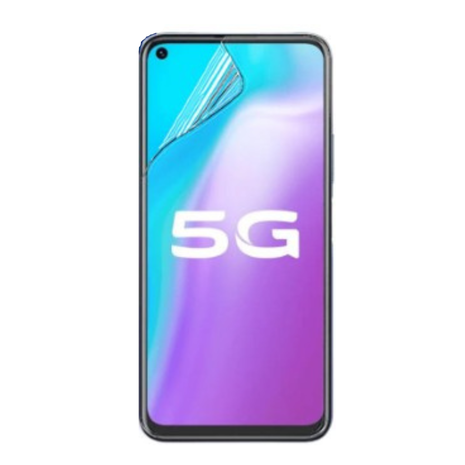 Two 9eight5 hydrogel screen protectors for Vivo Y70s, clear and flexible, designed to protect the phone screen from scratches and smudges.