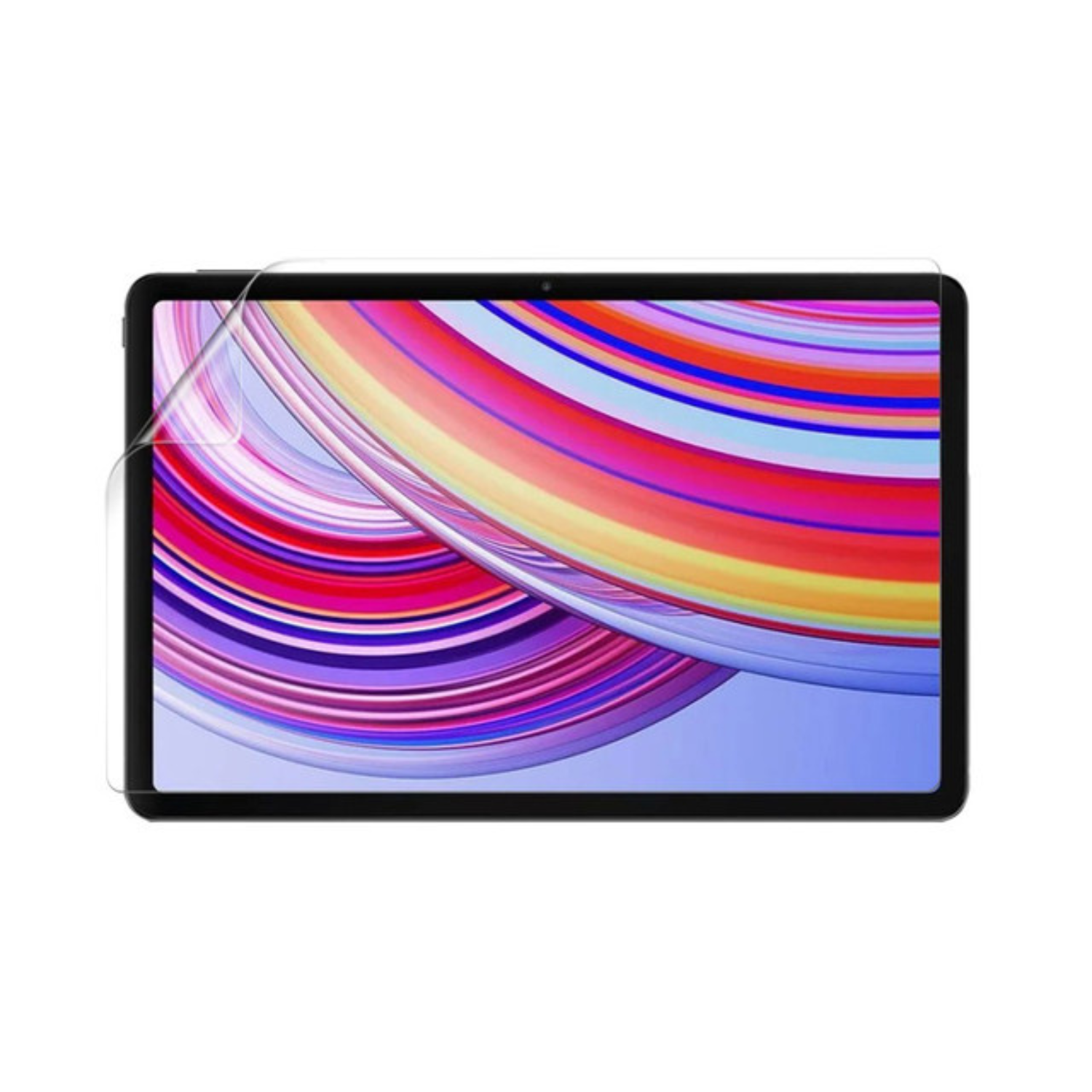 Hydrogel screen protector for Redmi Pad Pro by 9eight5, showing a clear film with precise cutouts for the device screen.