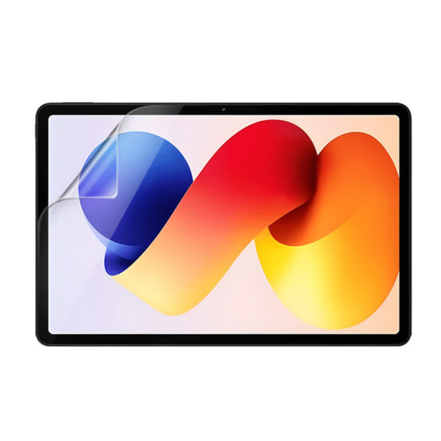 9eight5 hydrogel screen protector for Redmi Pad 2 Pro, showing a clear, flexible film covering the tablet screen for protection.