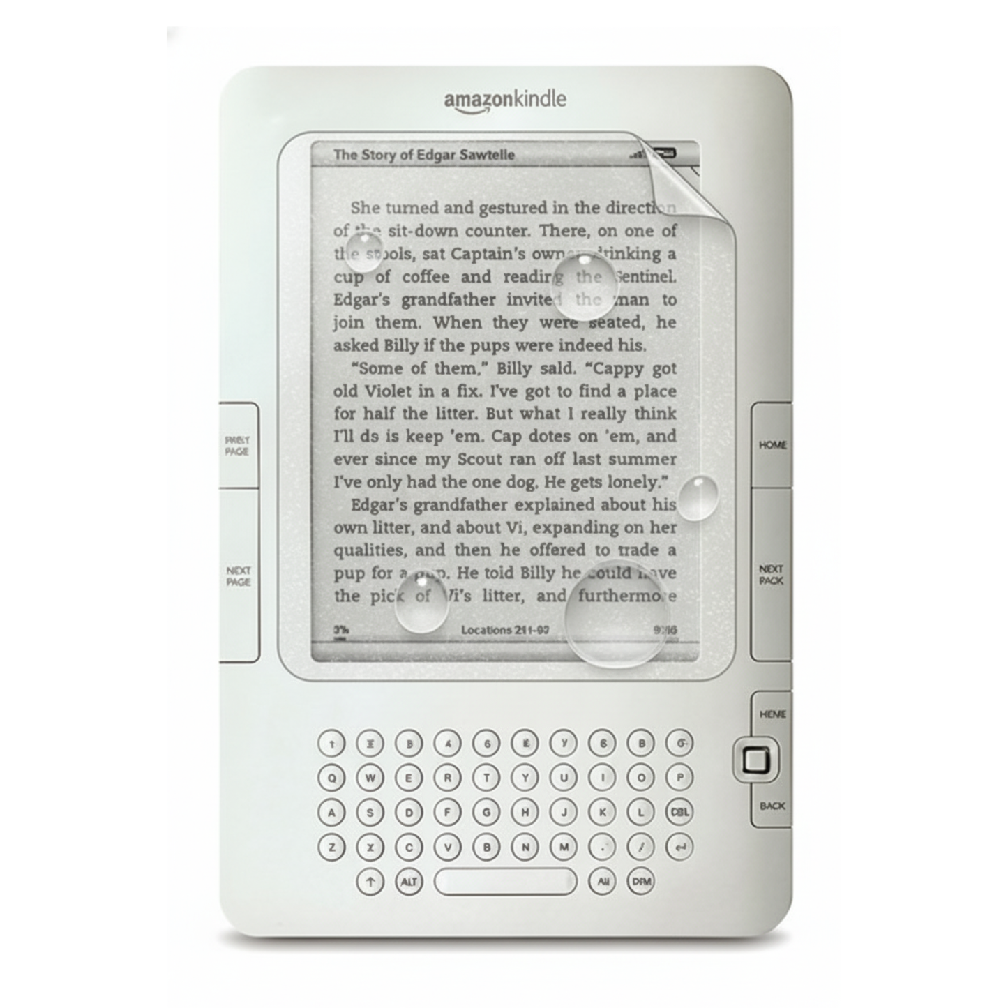Hydrogel Screen Protector for Kindle 2 (Pack of 2) 9eight5