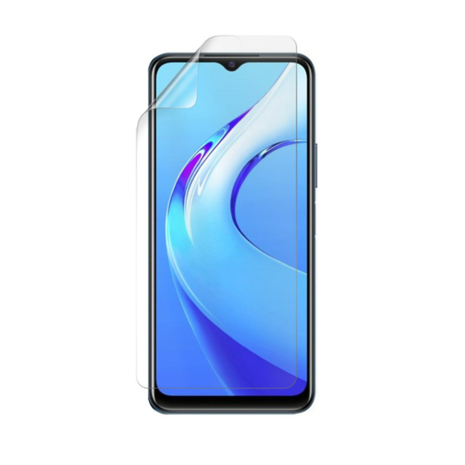 Two 9eight5 hydrogel screen protectors for Vivo Y21t smartphone, shown in clear packaging with protective film.