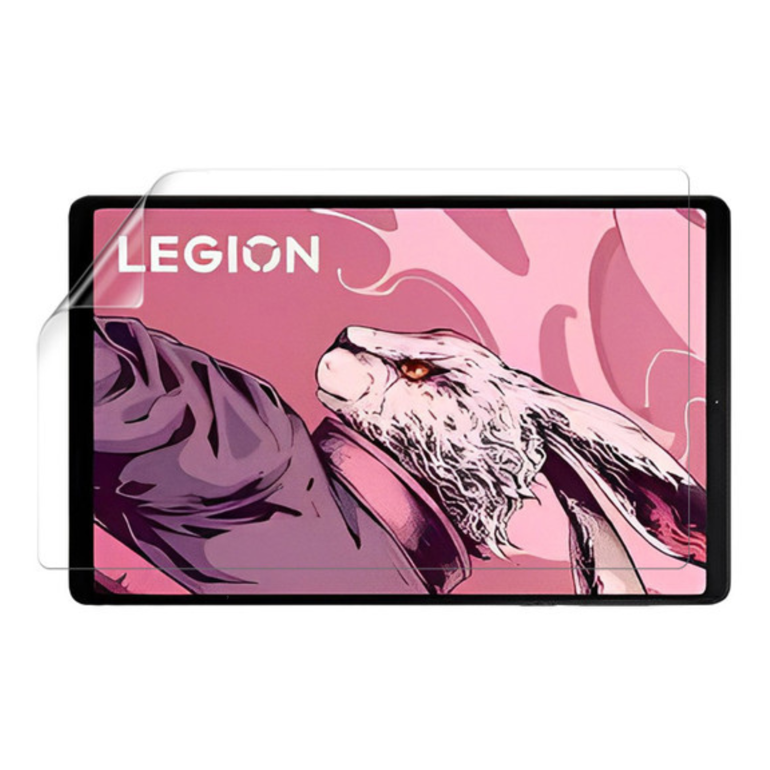 9eight5 hydrogel screen protector for Lenovo Legion Y700 2023, pack of 2, showing installation on the device screen.
