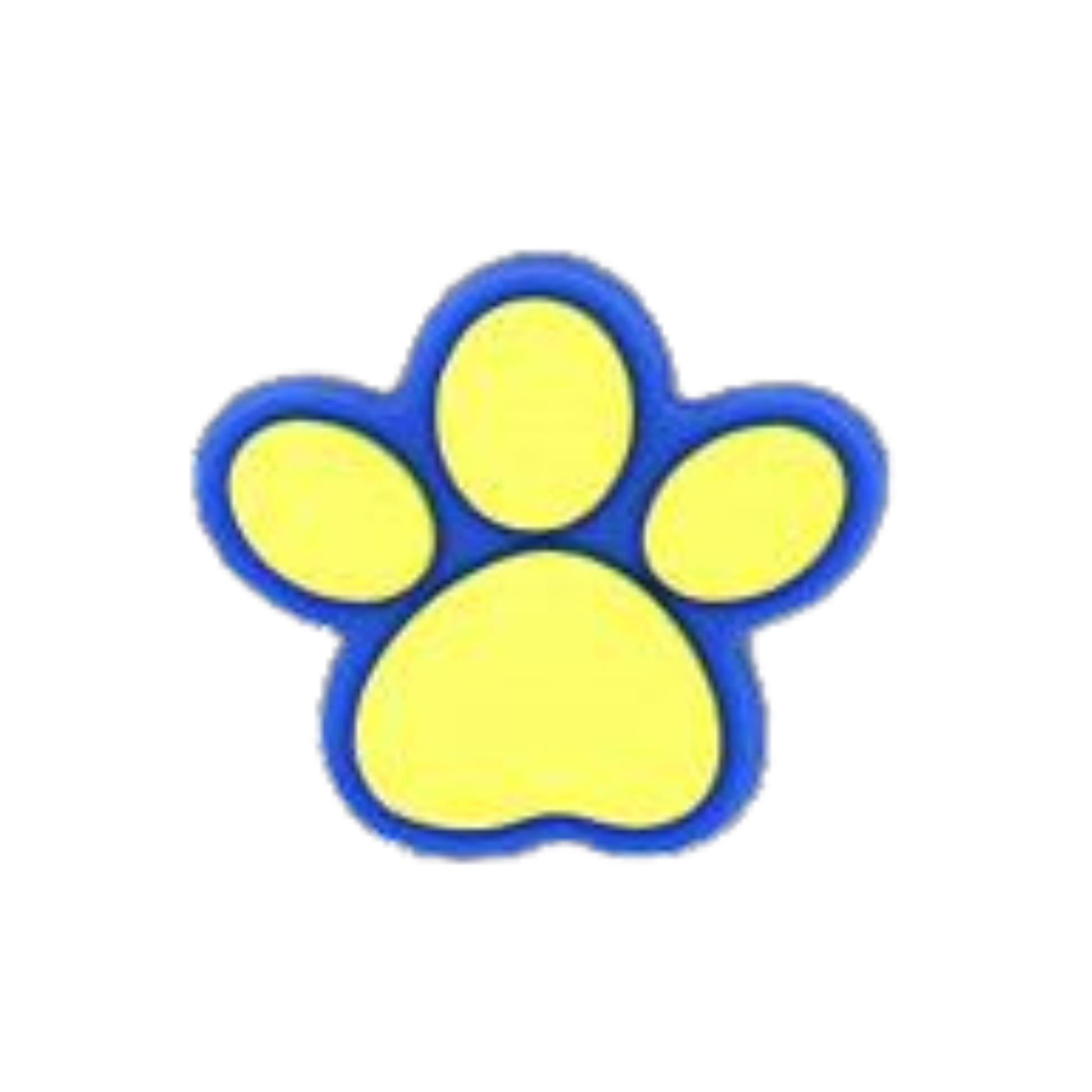Walkieez WALK-itz Paw Patrol Paw Charm featuring a colorful paw print design, ideal for kids' accessories and keychains.