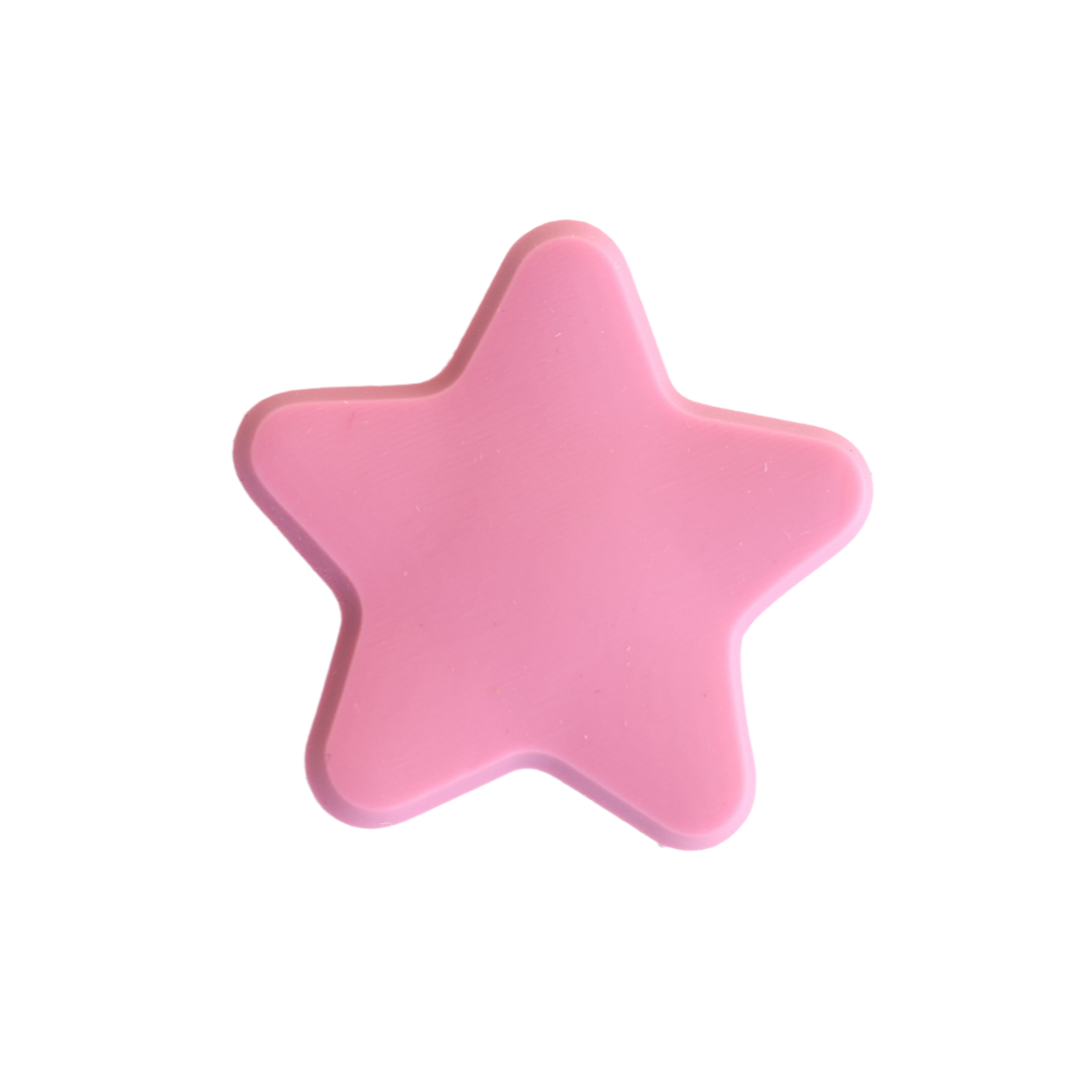 Pink star charm from Walkieez WALK-itz collection featuring a cute pink star accessory.