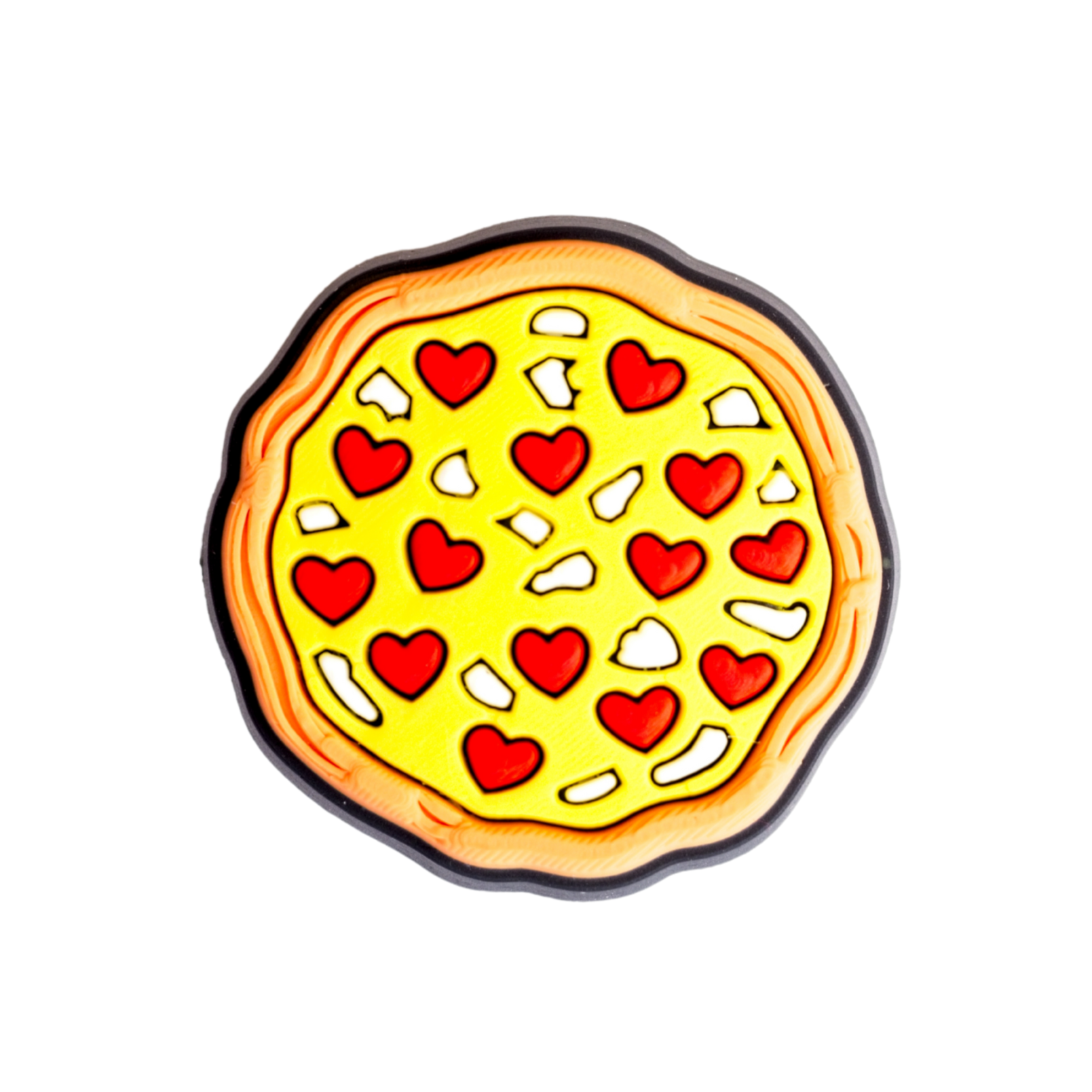 Walkieez WALK-itz Pizza Charm featuring a detailed, colorful pizza slice charm for bracelets or accessories.