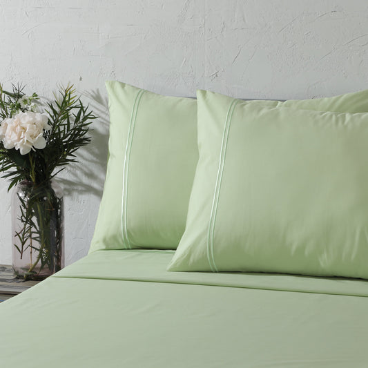 ORGANIC COTTON COLOURED SHEET SET 250TC - REEF Whites of London NZ