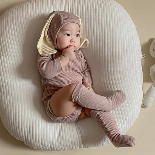 Kids Tales Bunny Days Cotton-Blend Baby Outfit