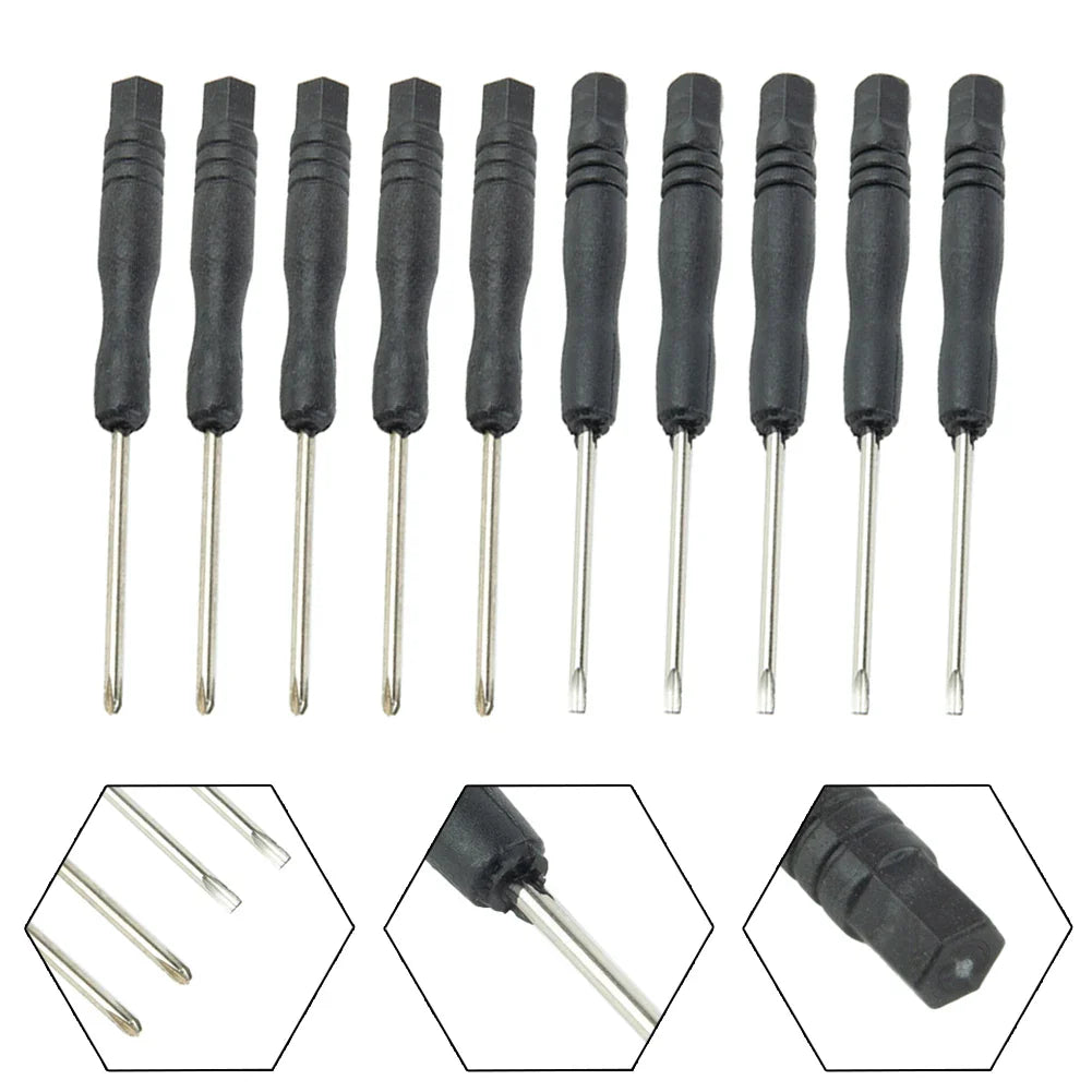 Mini Slotted & Cross Screwdriver Set – 3,22" / 2mm (10Pcs) Habicare