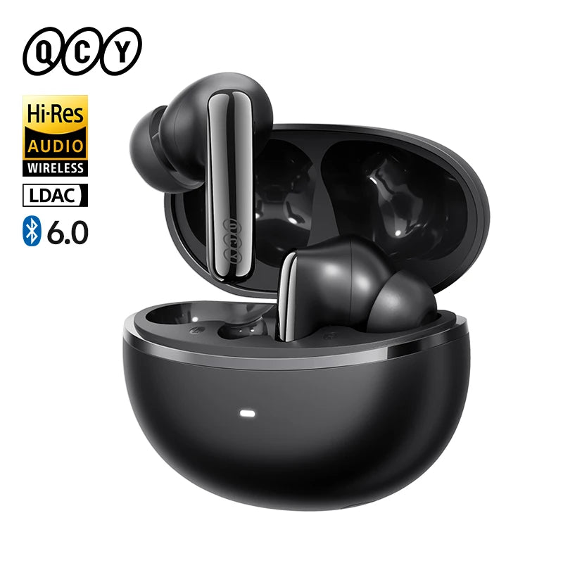 QCY MeloBuds N70 Wireless Earphones with Hybrid Adaptive ANC, Hi-Res Sound, and 50Hrs Battery Life