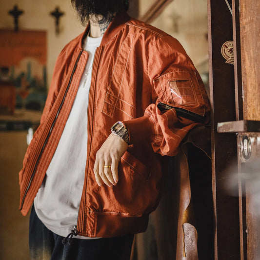 Maden Men‘s Vintage MA-1 Bomber Jacket