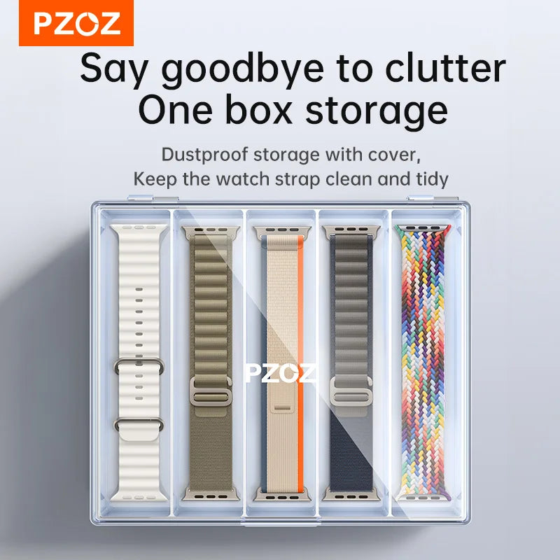 PZOZ Clear Acrylic Watch Strap Storage Box