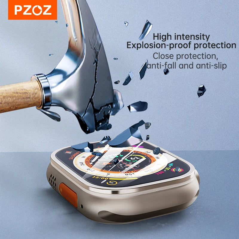 PZOZ UltraShield Case & Screen Protector for Apple Watch Ultra 49mm