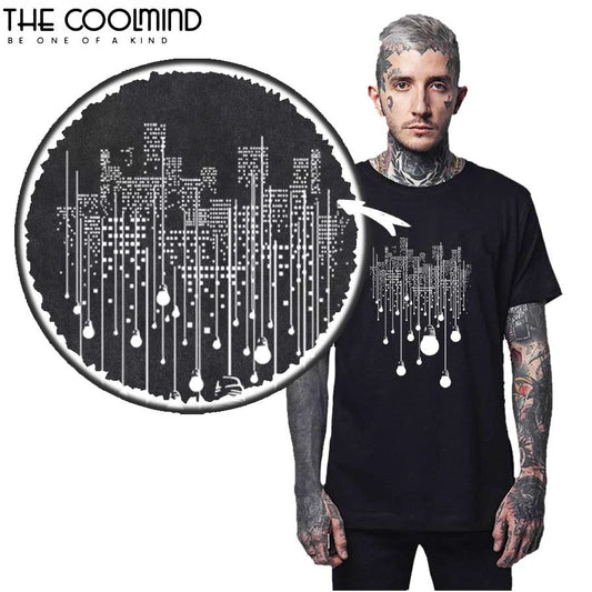 COOLMIND Printed Cotton T-Shirt | Men's Laid-Back Style