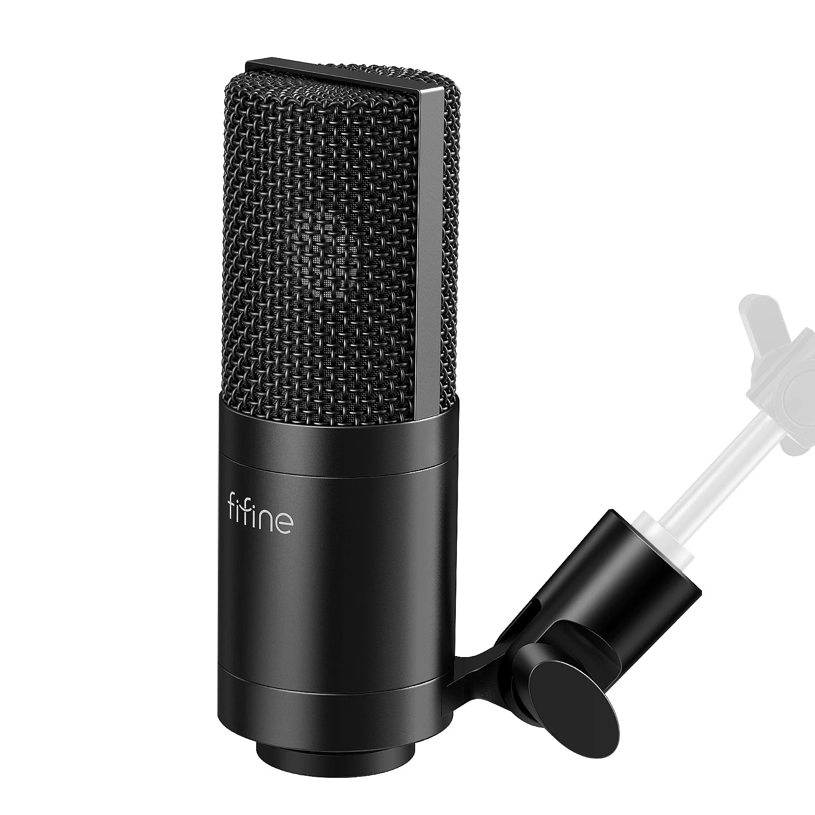 FIFINE XLR condenser microphone for podcasting, streaming, and vocal recording, with professional-grade audio capture.