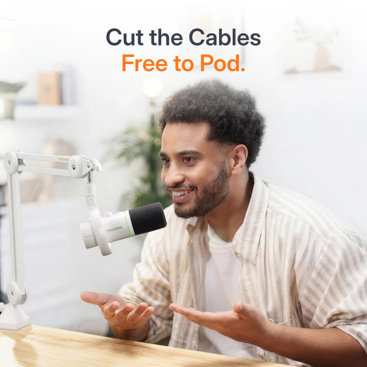 MAONO PD200W Hybrid Wireless Podcast Microphone