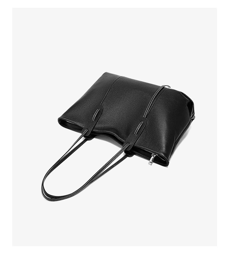 FOXER Women's Shoulder Bag Genuine Leather Handbag 2026 New Large Capacity Tote Bag Female Commuter Casual Purse
