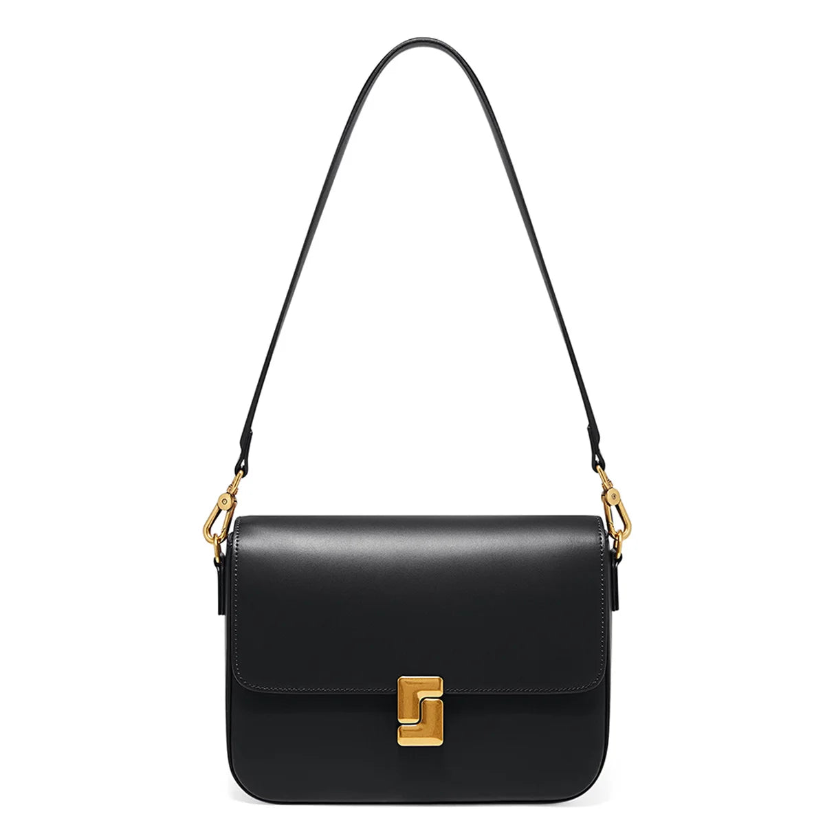FOXER New Women's Shoulder Bag Split Leather Classic Fashion Square Bag Light Luxury Lady Crossbody Bag Gift for Women